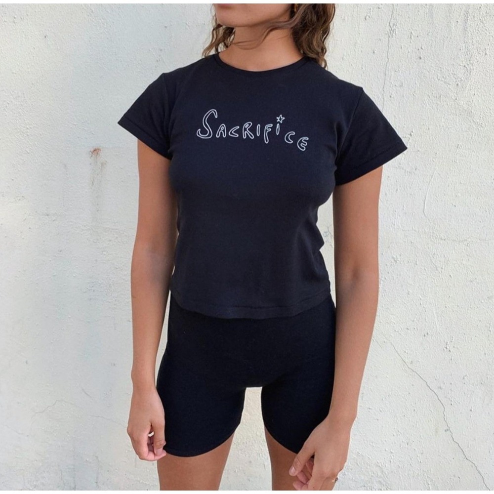 Realisation Par x Elton John 'Sacrifice' Black Baby Tee S